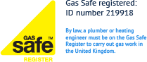 Gas Safe registered: ID number 219918
